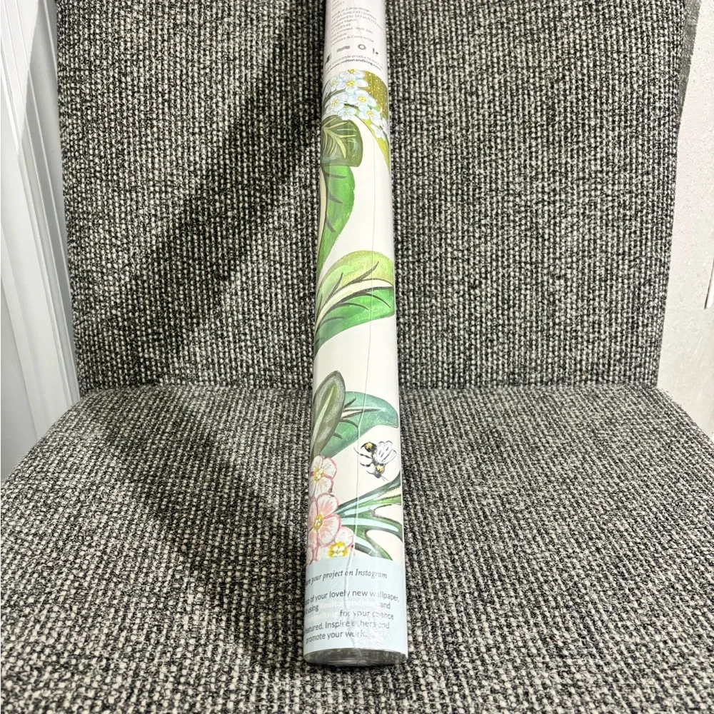 Milton & King Sunny Garden Wallpaper Roll A Bethany Linz Ivory BL055-I NEW